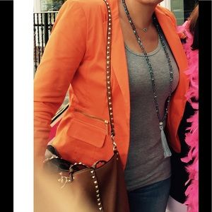 MICHAEL KORS Tangerine Blazer Jacket ~
Size 6